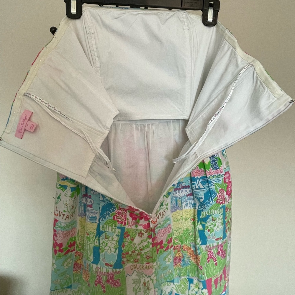 Lilly Pulitzer Lottie Dress Size 2 Lilly’s State of Mind - Picture 5 of 5